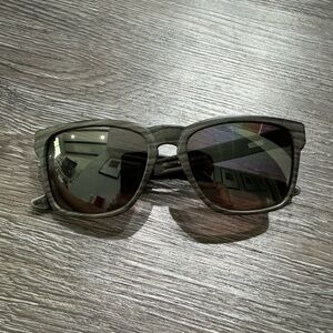 Oakley- Catalyst sunglasses- woodgrain frames/ black lenses